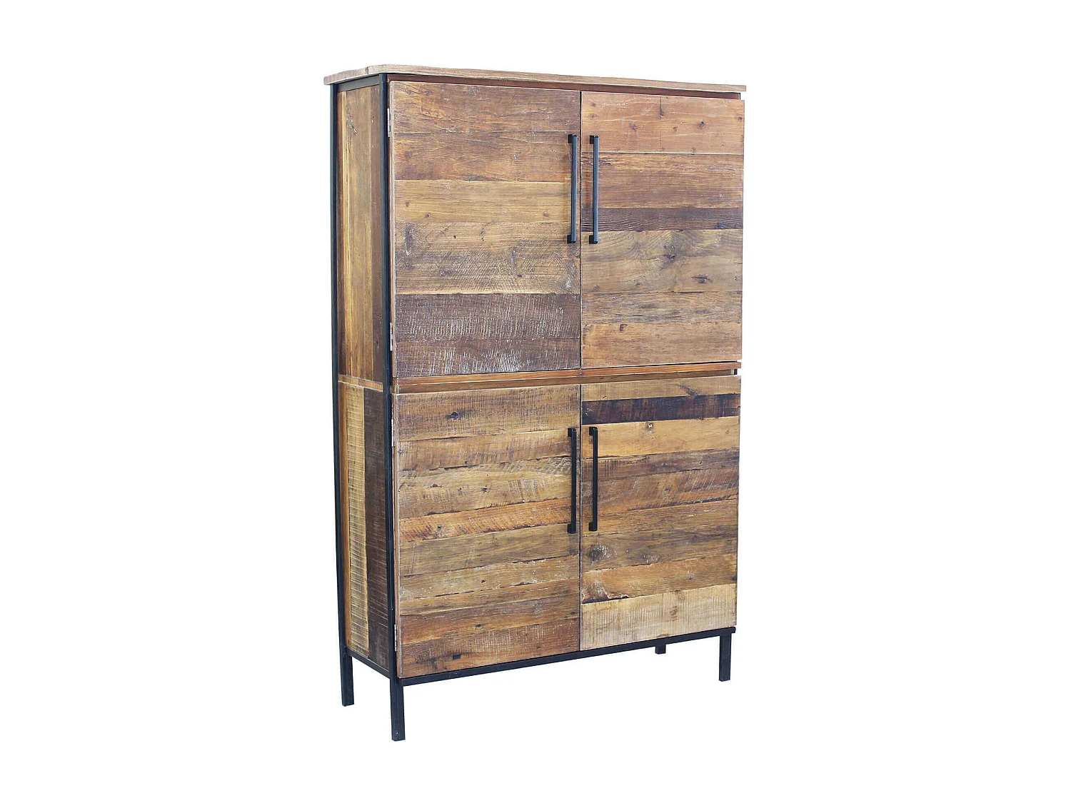 MilaniHome.it - madia moderna in legno con sei ante di design moderno per salotto cucina sala da pranzo cm 100x40x160 hdi coloreMarrone