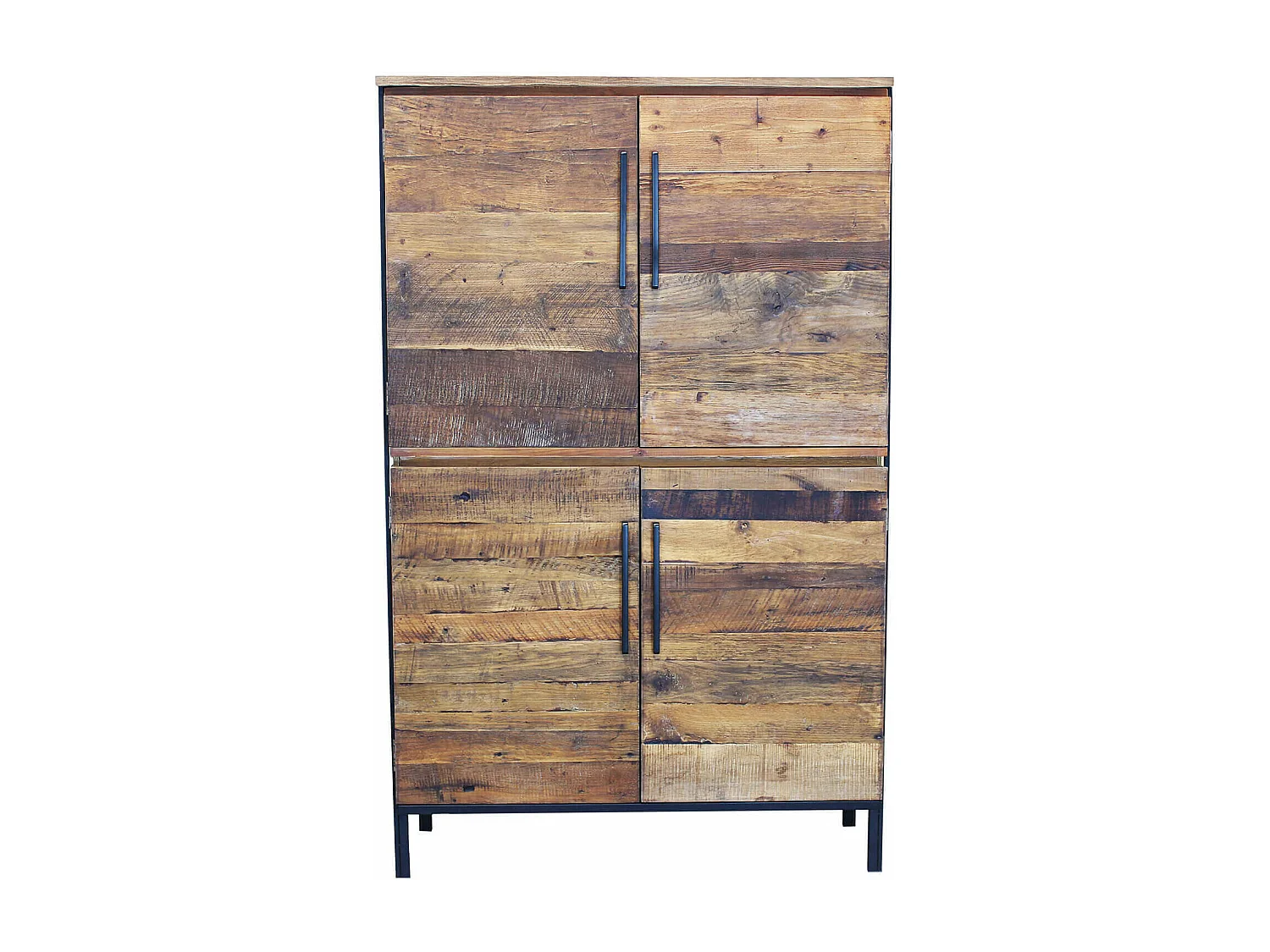 MilaniHome.it - madia moderna in legno con sei ante di design moderno per salotto cucina sala da pranzo cm 100x40x160 hdi coloreMarrone