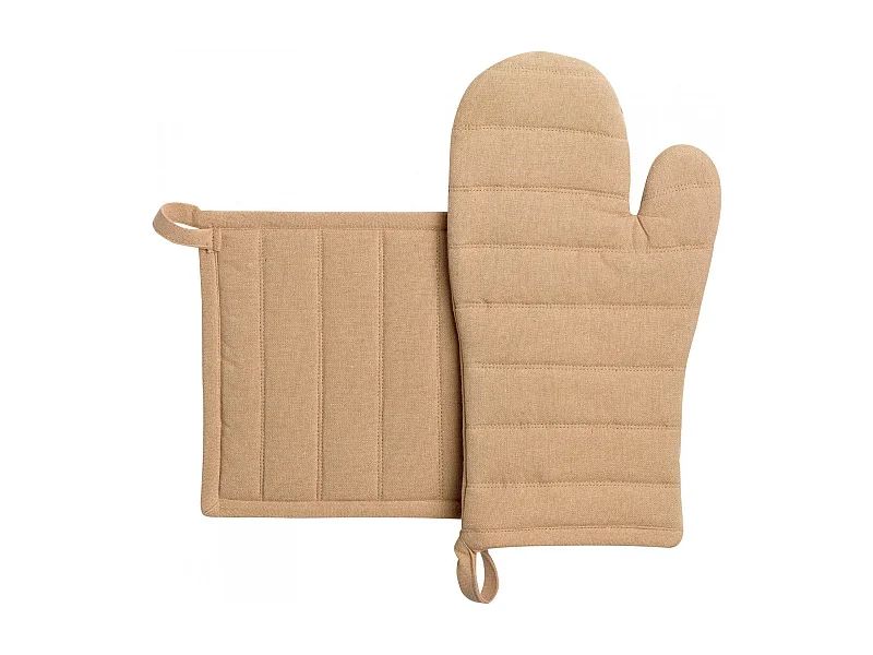 Luva de cozinha e Pegador reciclado Jona Camelo 15 x 30 cm