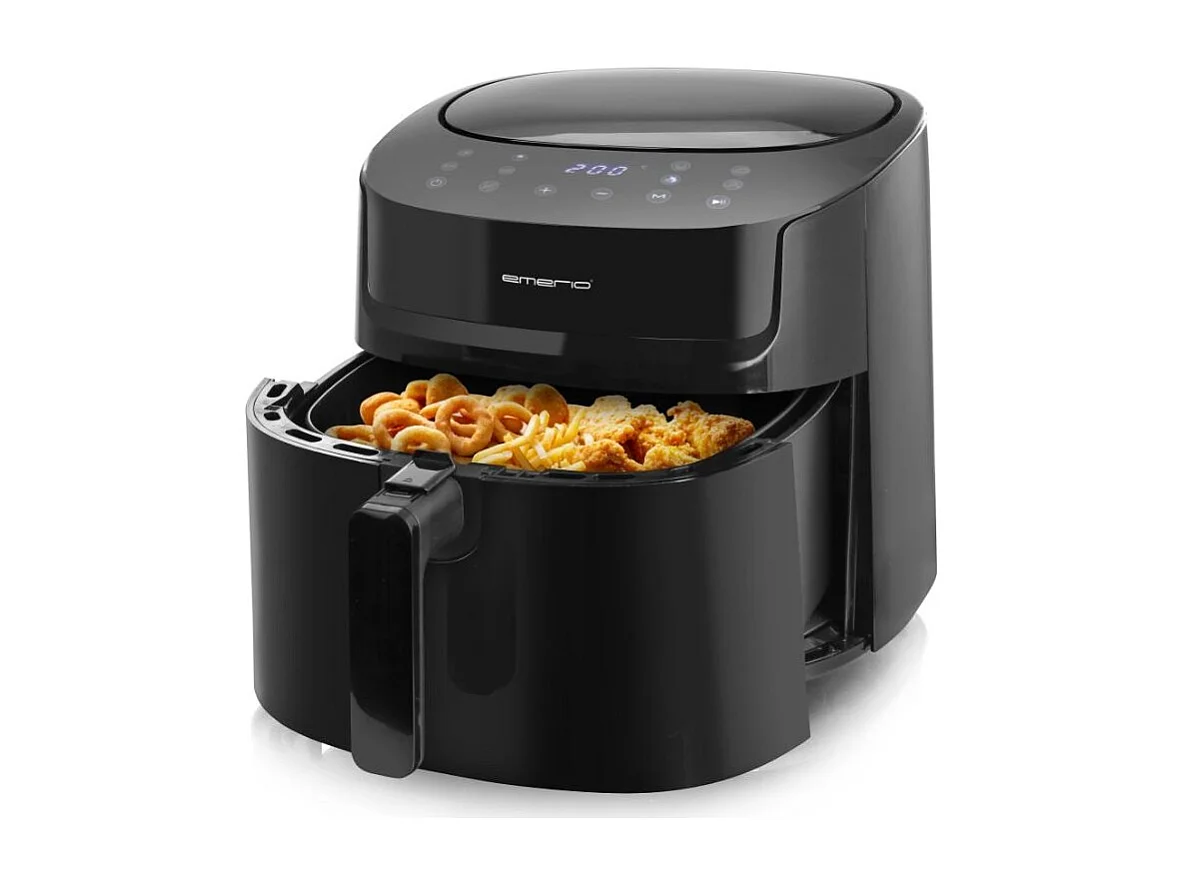 Friteuse Sans Huile De 7,2l 1800 W Avec 1 Bac Noir Af 129622 1 De Emerio