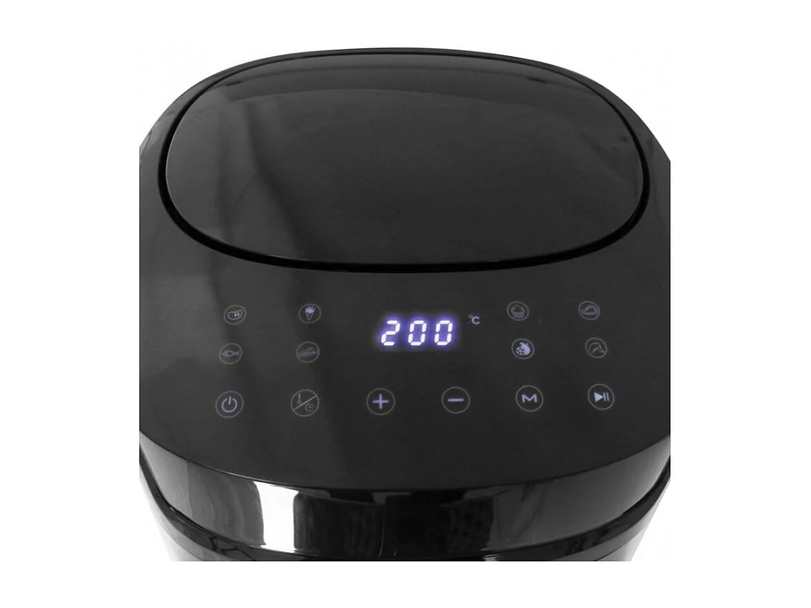 Friteuse Sans Huile De 7,2l 1800 W Avec 1 Bac Noir Af 129622 1 De Emerio