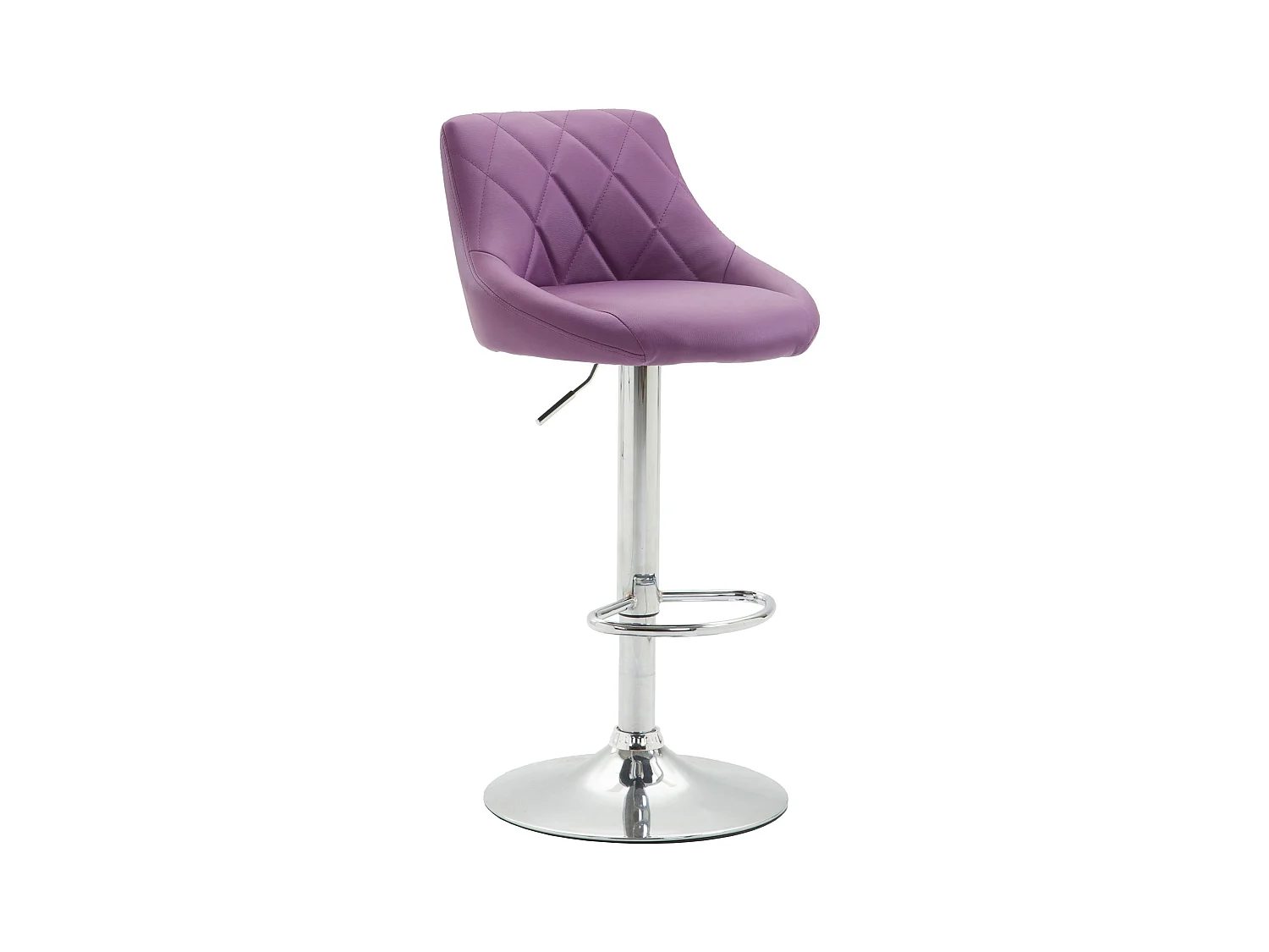 Barhocker - Kunstleder & chrom - lila - Lazio