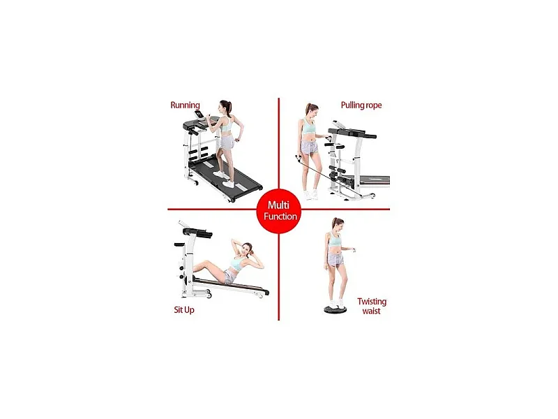 Tapis De Course Multifonctions Et Pliable Noir 1555 De La Marque Jocca