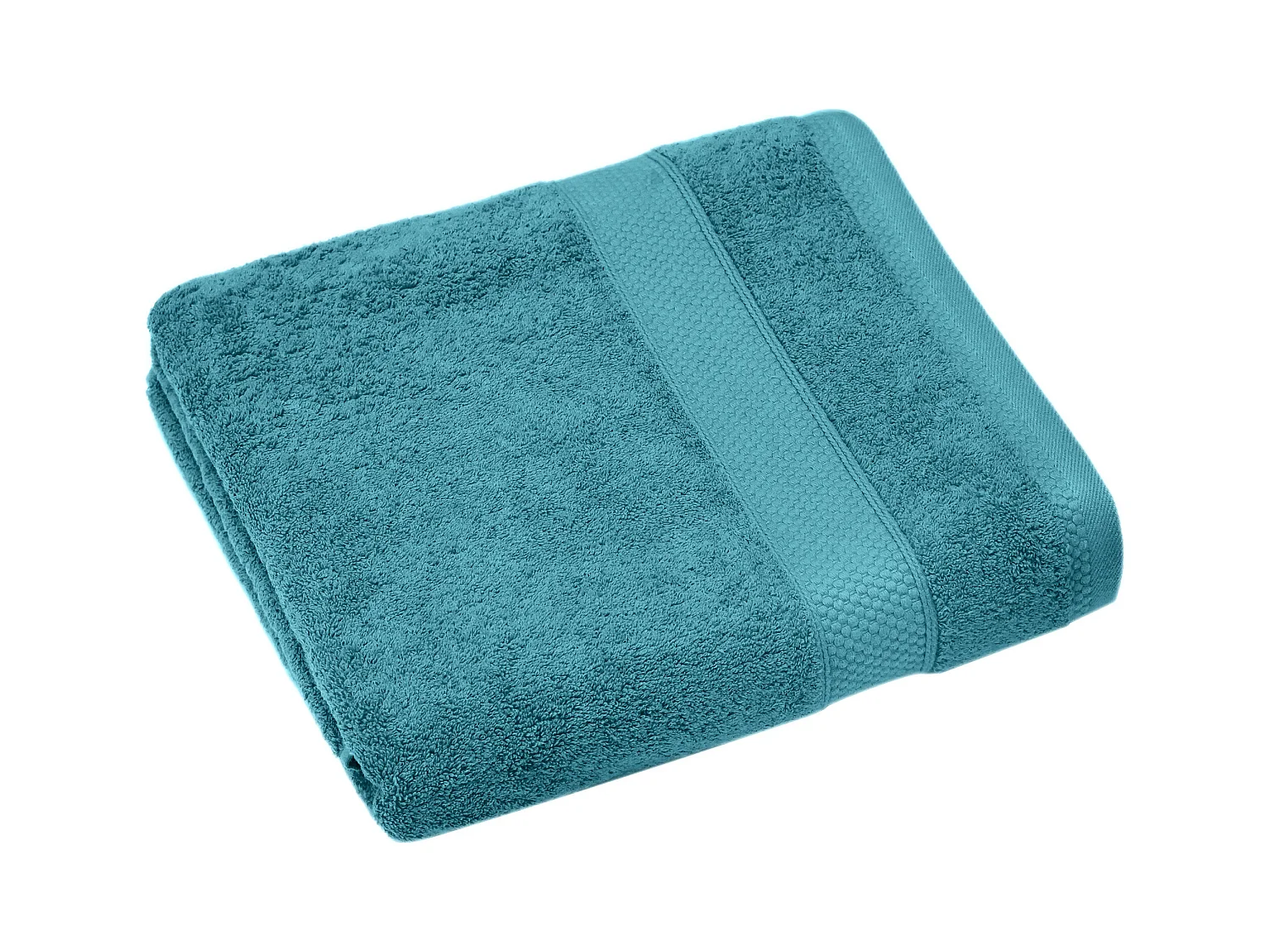 Drap de bain coton 550 g/m2 95x140 cm collection NAÏA bleu Cérulé