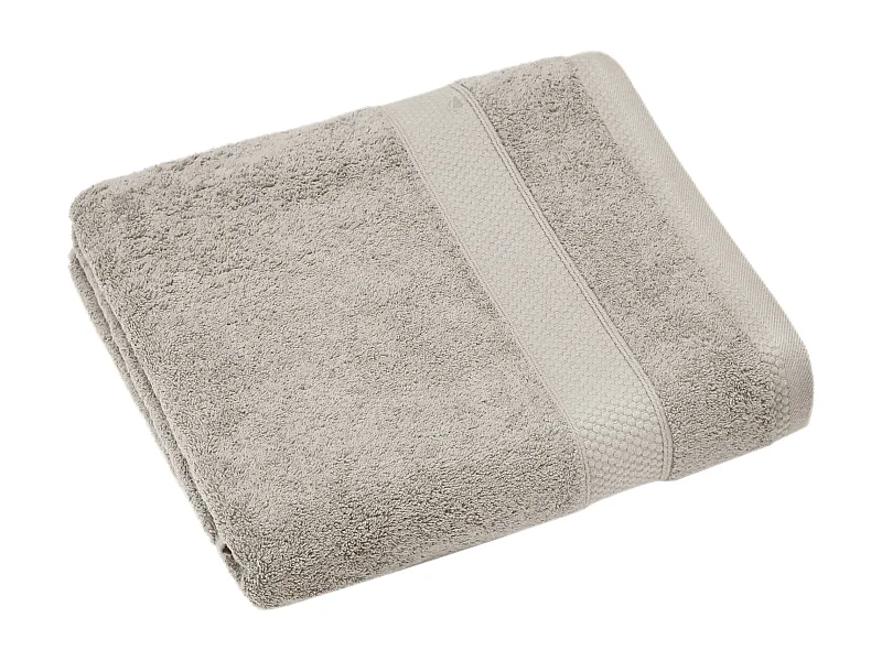 Drap de bain coton 550 g/m2 95x140 cm collection NAÏA beige Lin