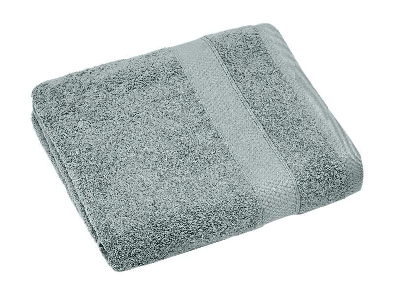 Drap de bain coton 550 g/m2 95x140 cm collection NAÏA vert Lichen