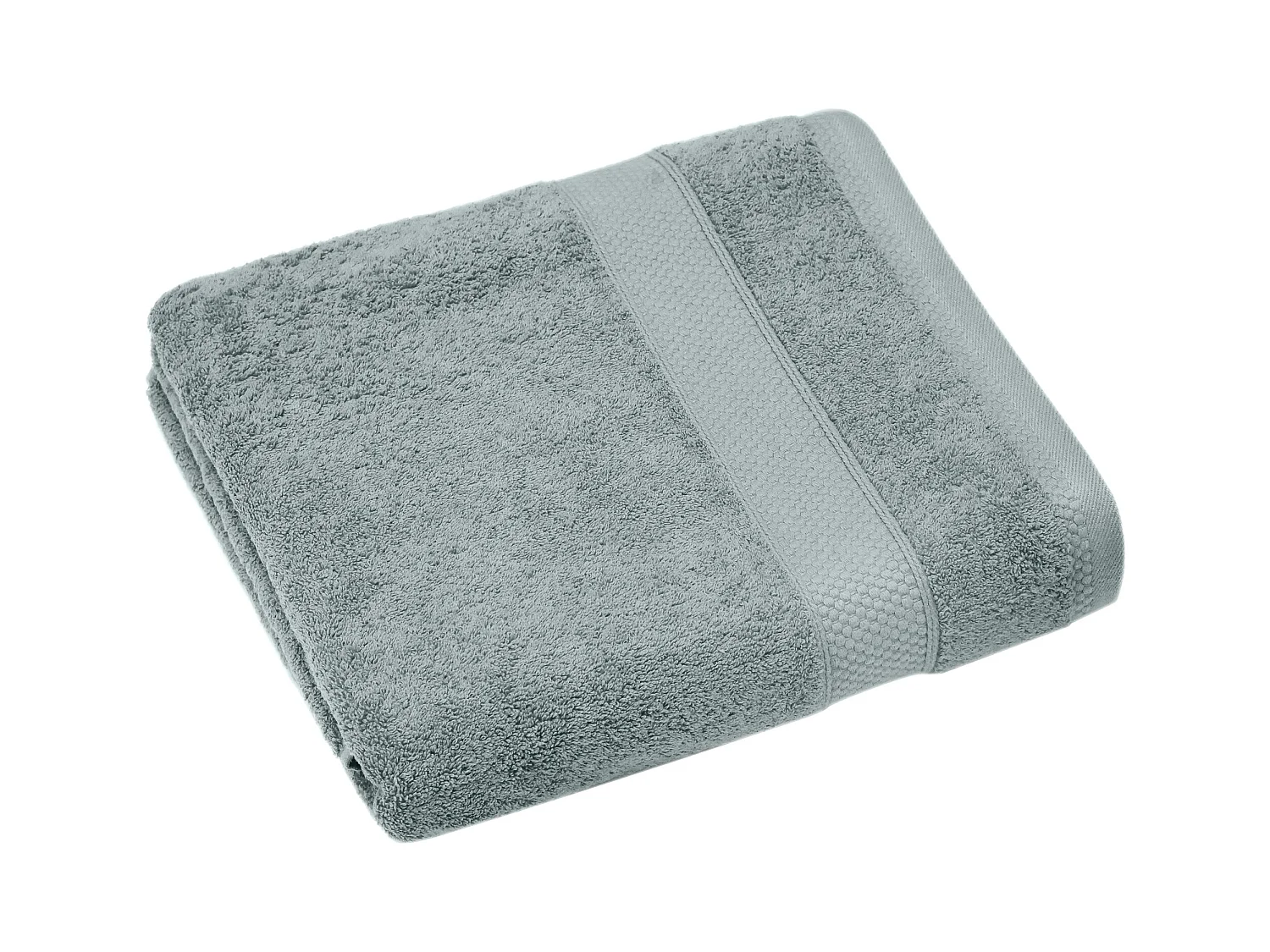 Drap de bain coton 550 g/m2 95x140 cm collection NAÏA vert Lichen