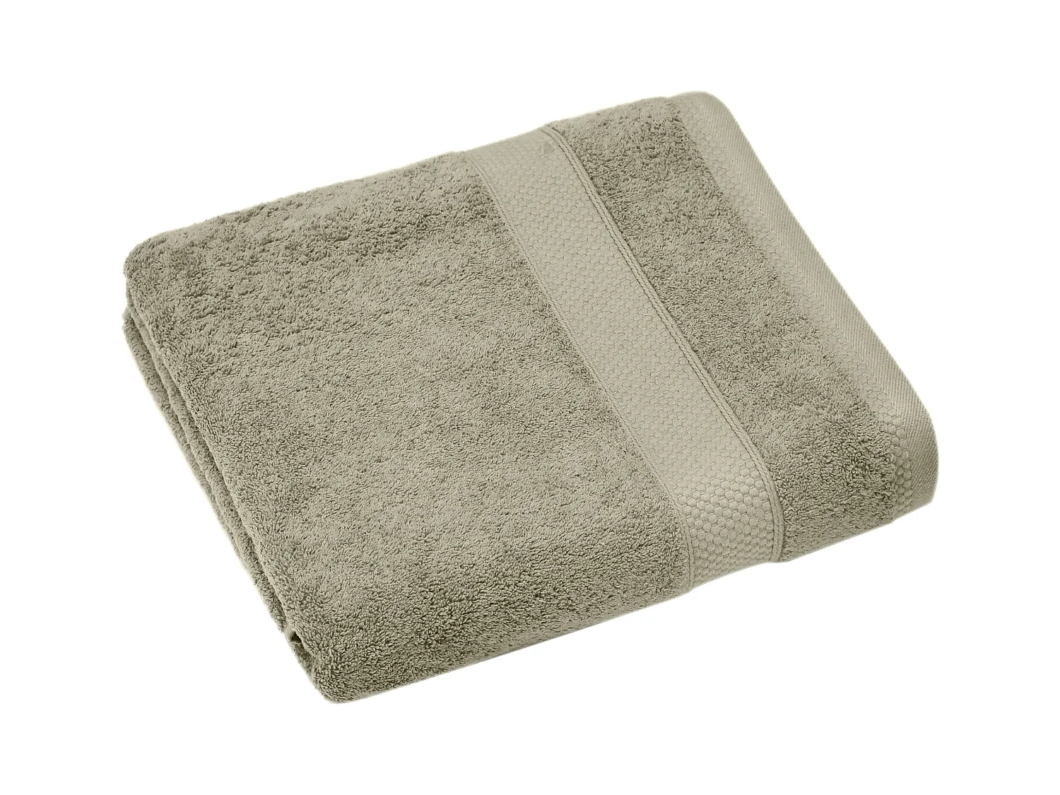 Drap de bain coton 550 g/m2 95x140 cm NAÏA vert Romarin