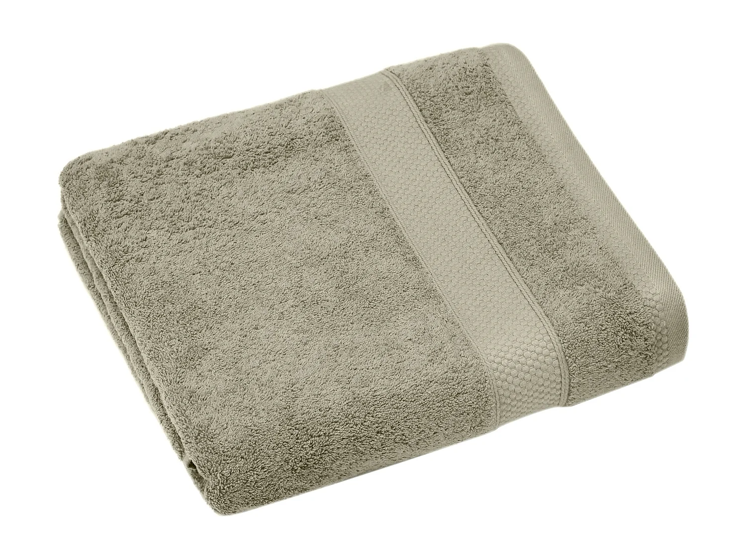 Drap de bain coton 550 g/m2 95x140 cm NAÏA vert Romarin