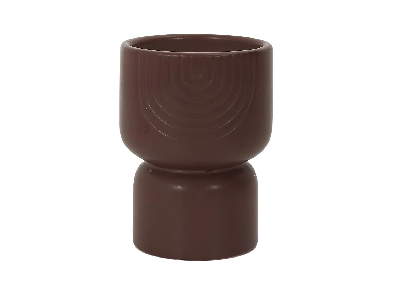 Bougie parfumée pot céramique SAHANA marron brume des bois