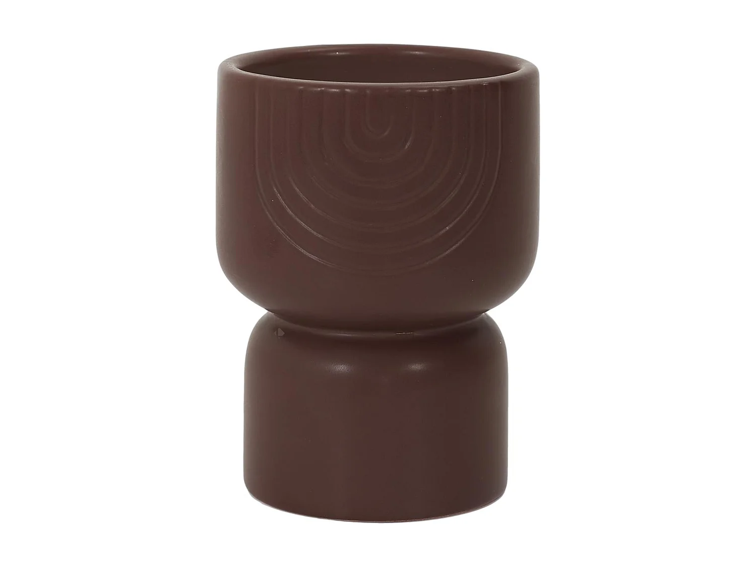 Bougie parfumée pot céramique SAHANA marron brume des bois