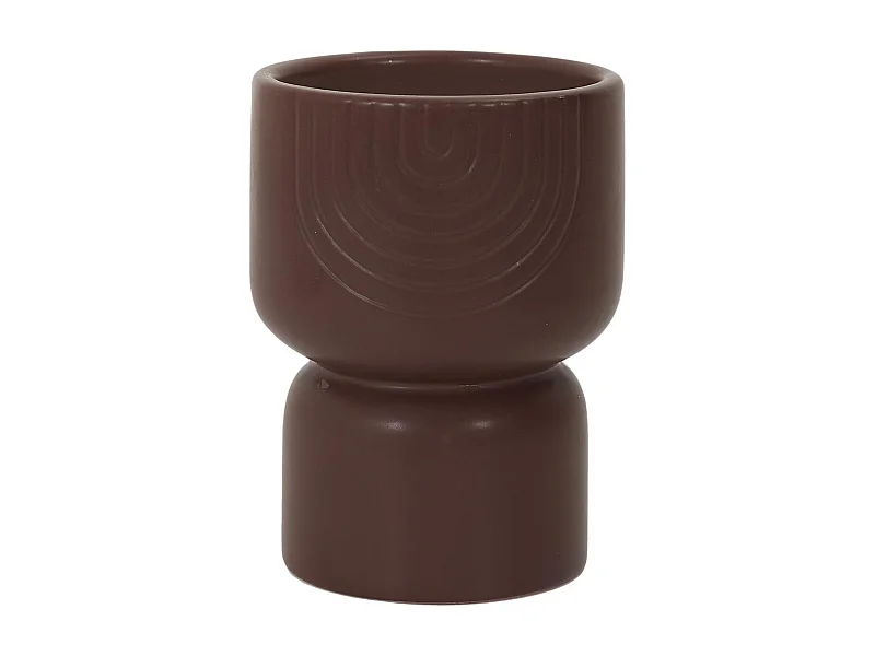 Bougie parfumée pot céramique SAHANA marron brume des bois