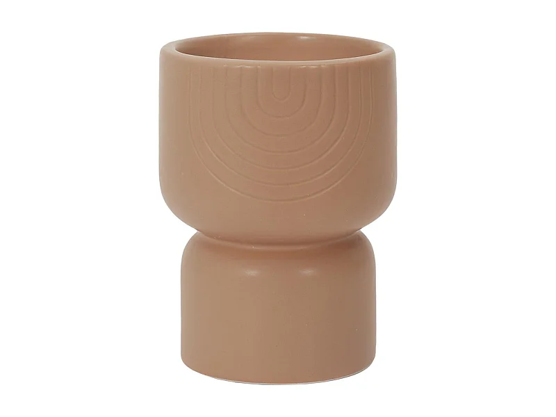 Bougie parfumée pot en céramique SAHANA beige figue