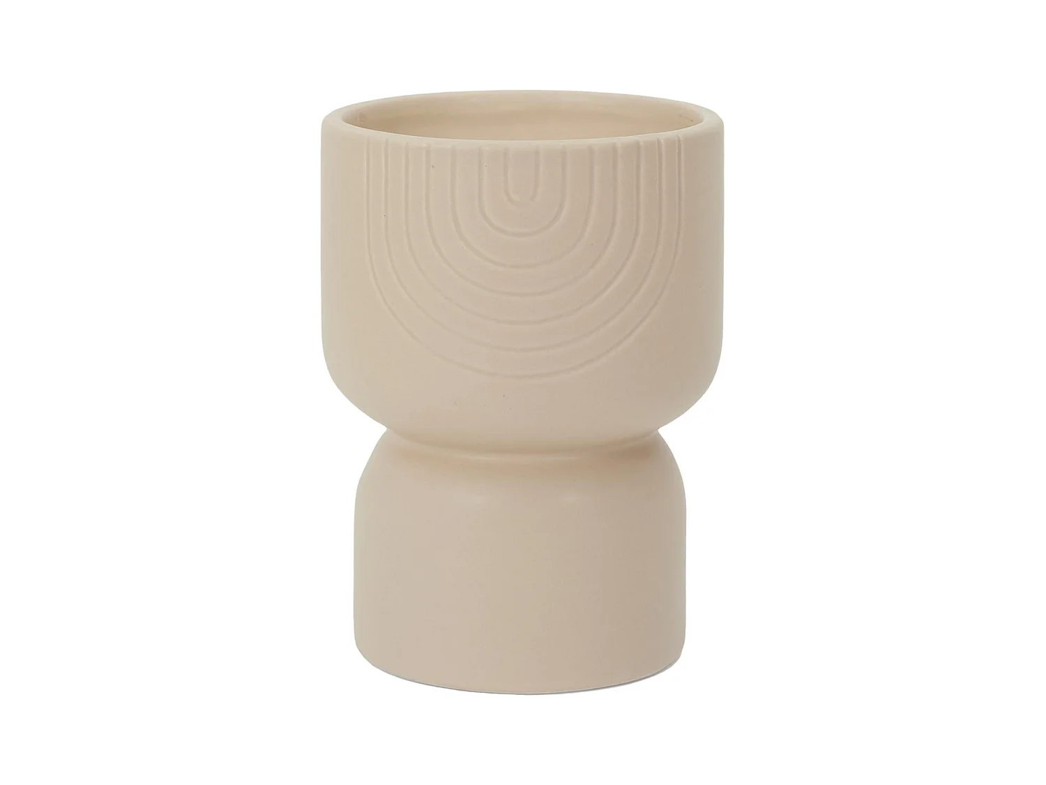Bougie parfumée pot en céramique SAHANA ecru pivoine