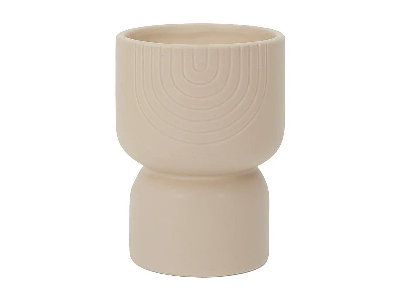 Bougie parfumée pot en céramique SAHANA ecru pivoine