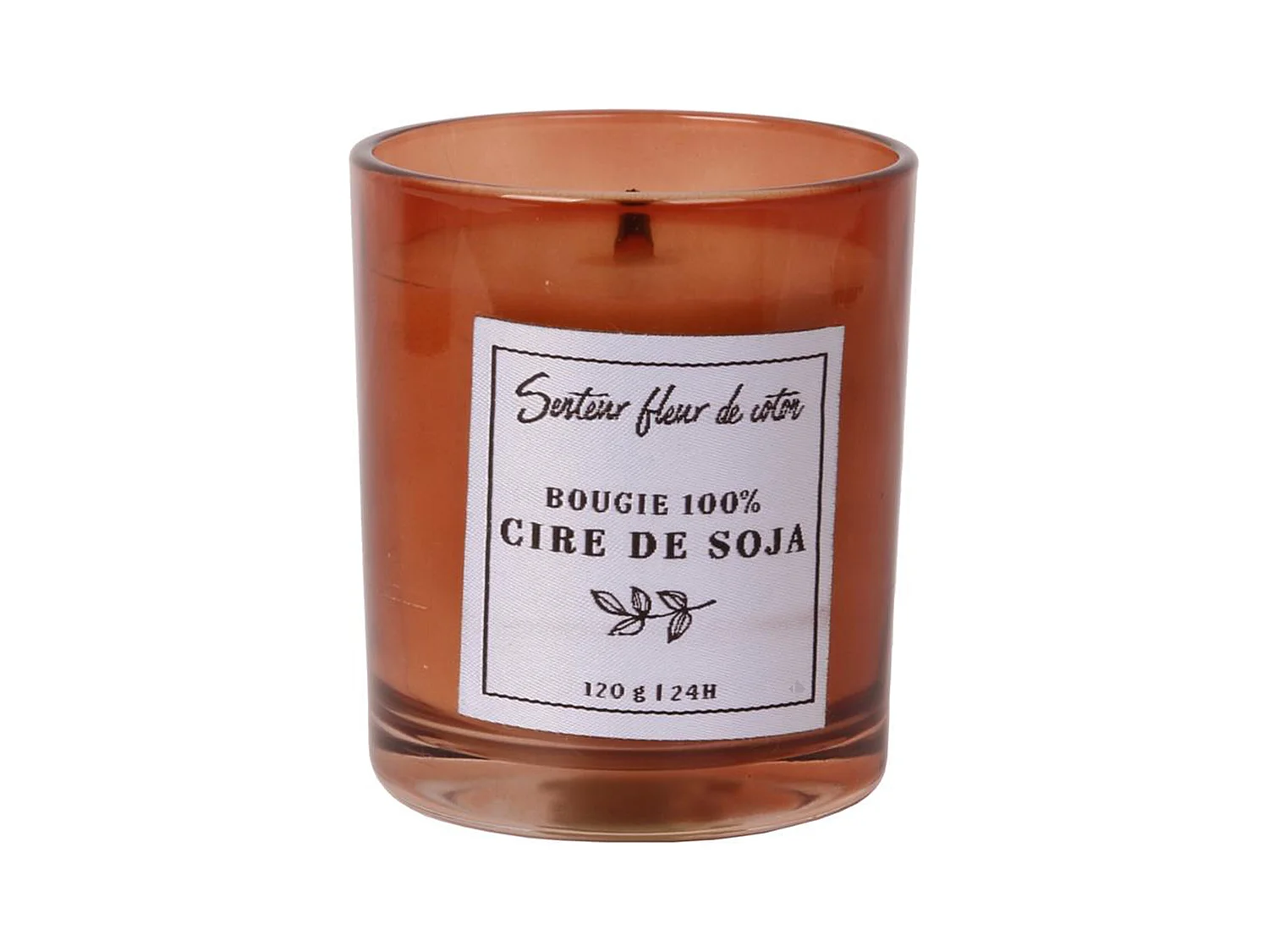 Bougie parfumée 100% cire de soja senteur fleur de coton collection SOYA