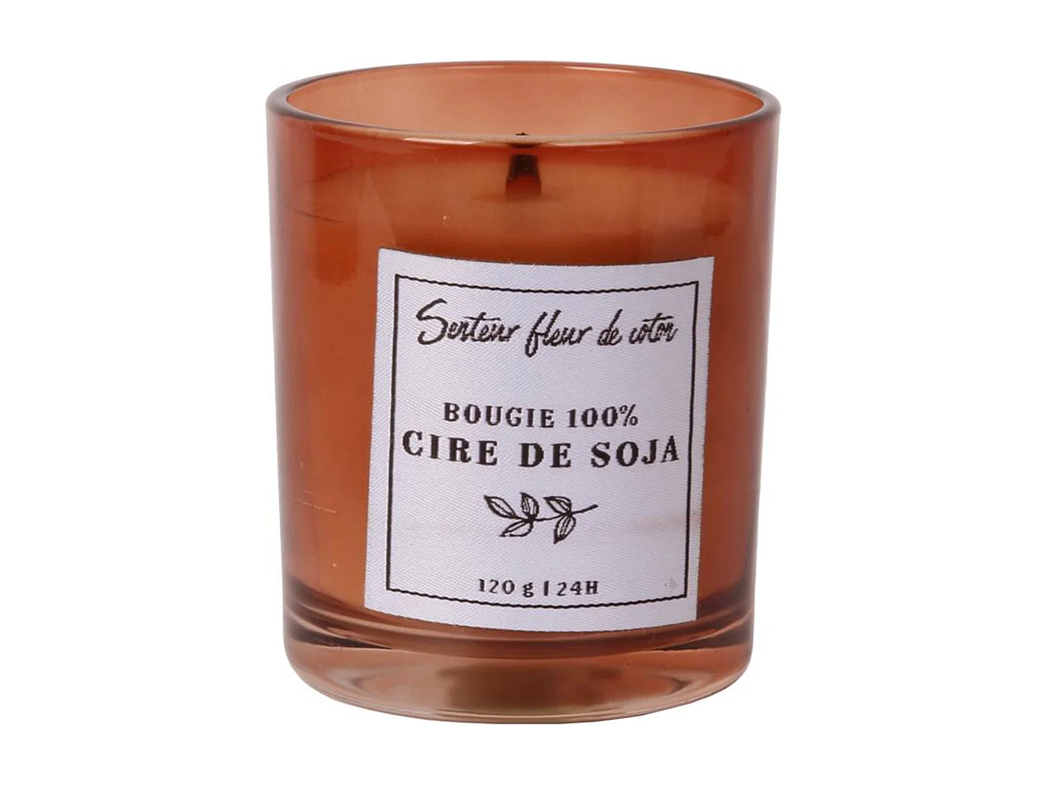Bougie parfumée 100% cire de soja senteur fleur de coton collection SOYA