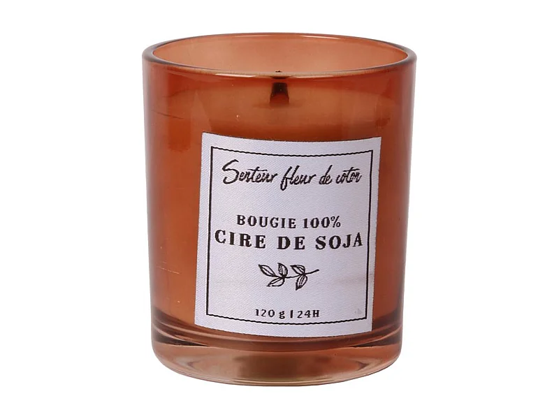 Bougie parfumée 100% cire de soja senteur fleur de coton collection SOYA