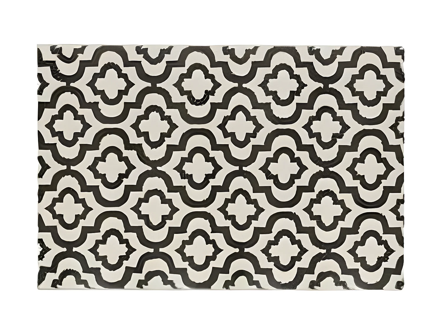 Tapis Déco Rectangulaire "Marvin" 60x90cm Ecru