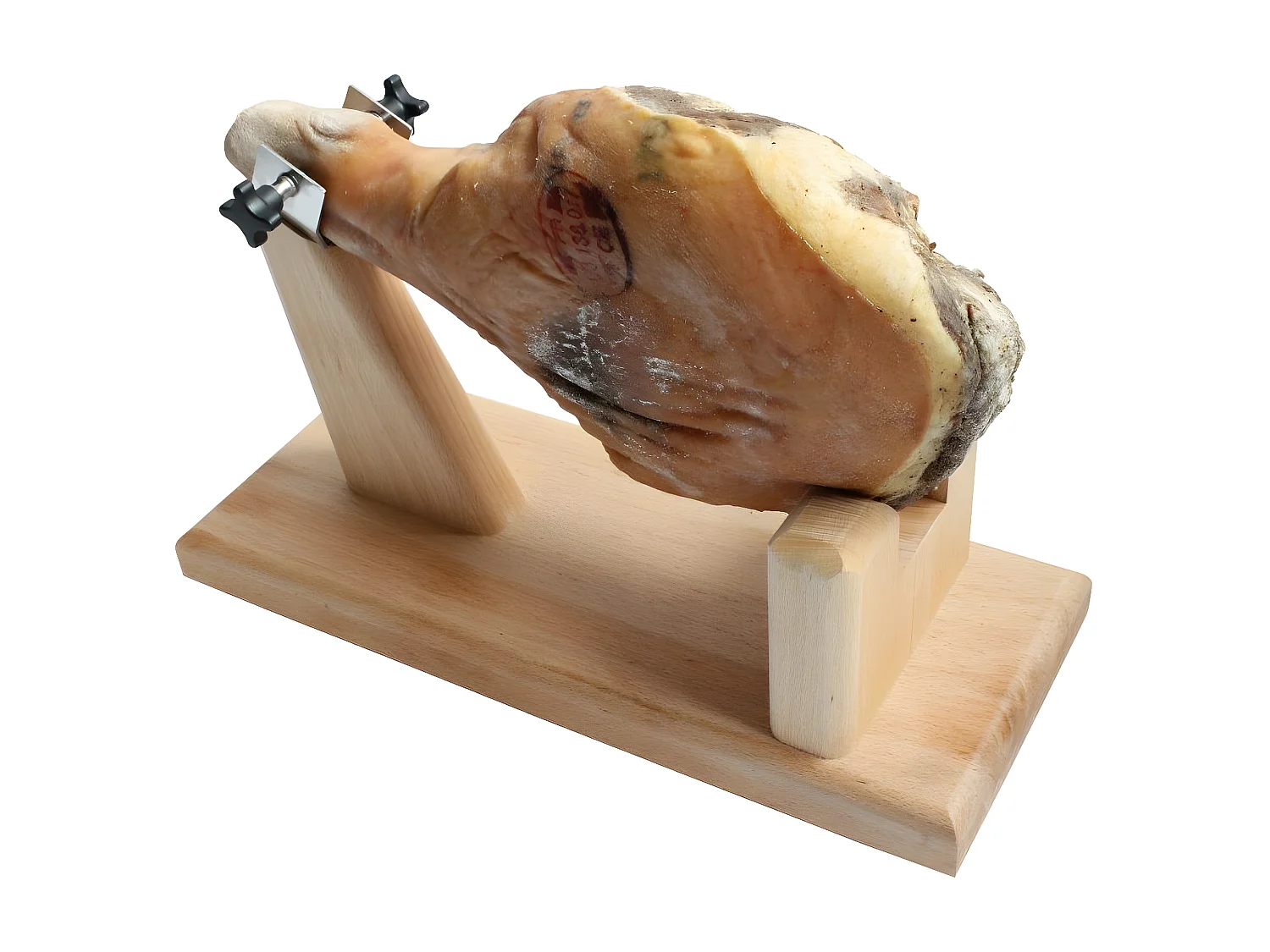 Support à jambon en bois de hêtre 50x20x22.5 cm
