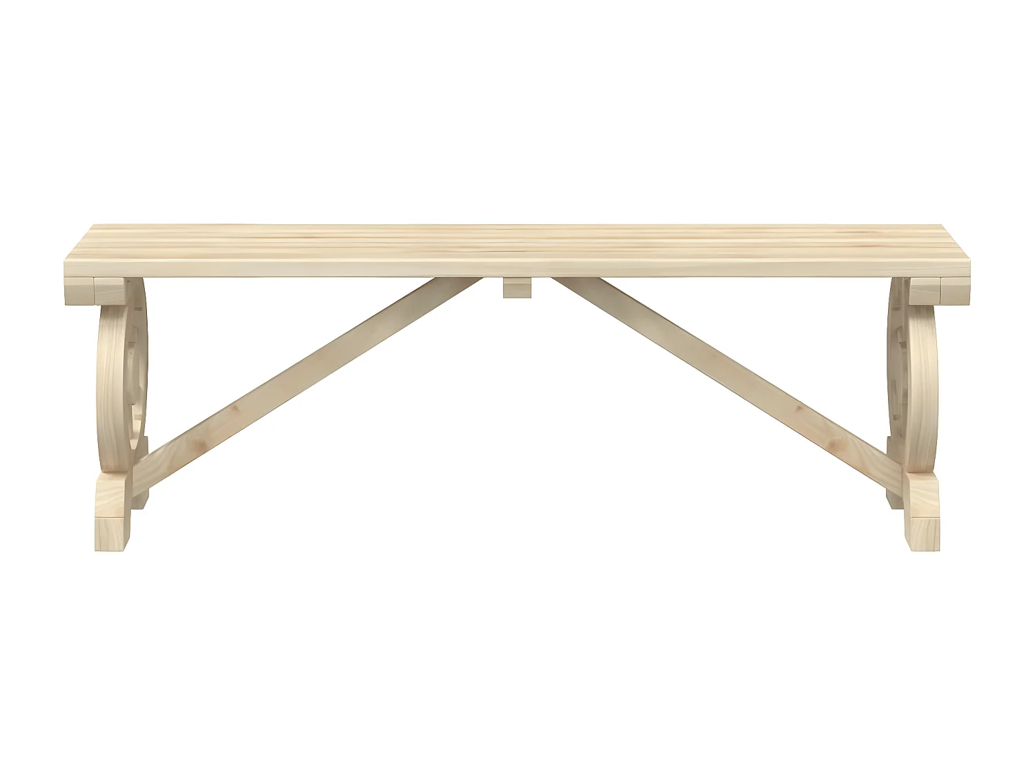 Banc de jardin 115cm bois de sapin massif
