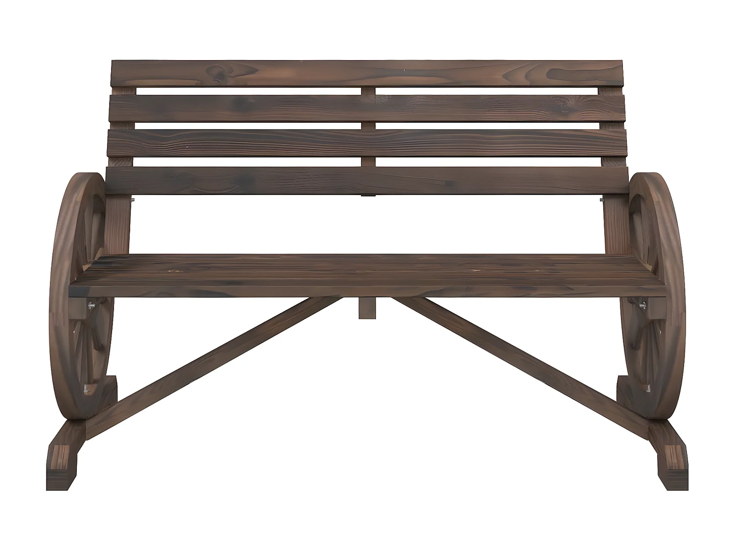 Banc de jardin 2 places bois de sapin massif