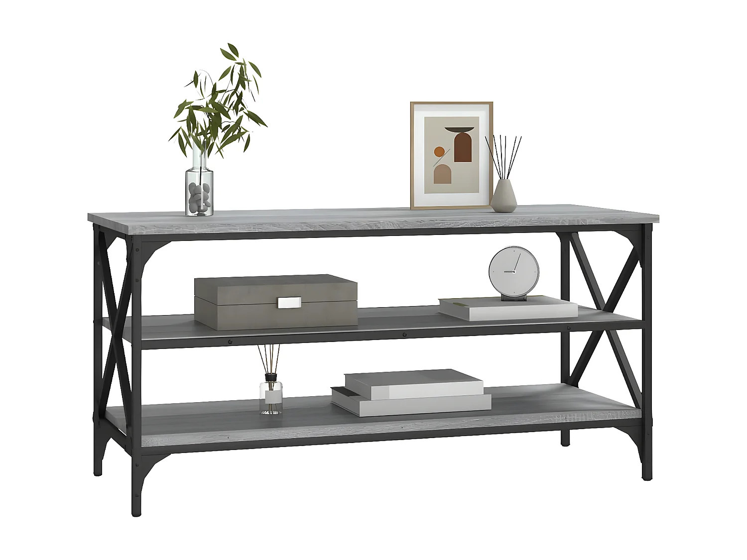 Meuble TV Sonoma gris 100x40x50 Bois d'ingénierie