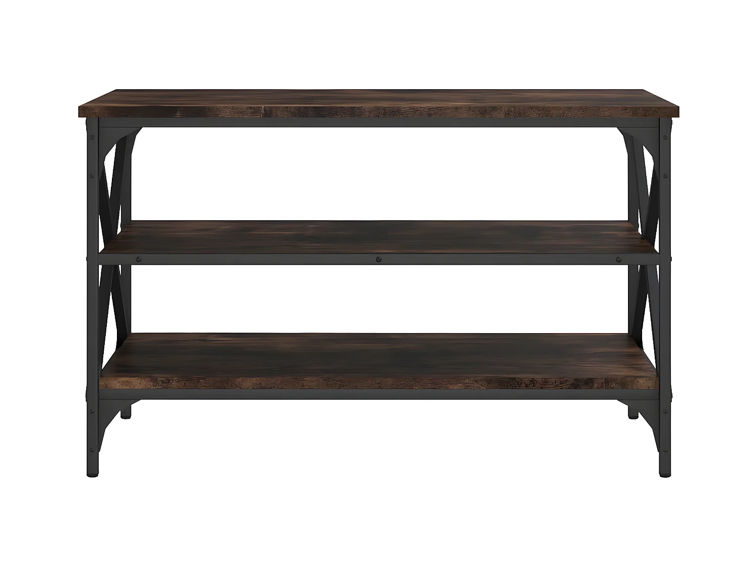Meuble TV Chêne fumé 80x40x50 Bois d'ingénierie