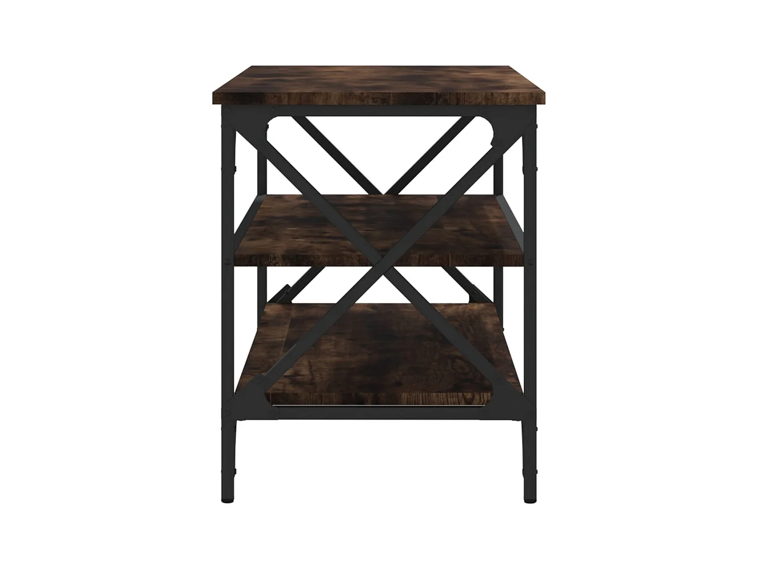 Meuble TV Chêne fumé 80x40x50 Bois d'ingénierie