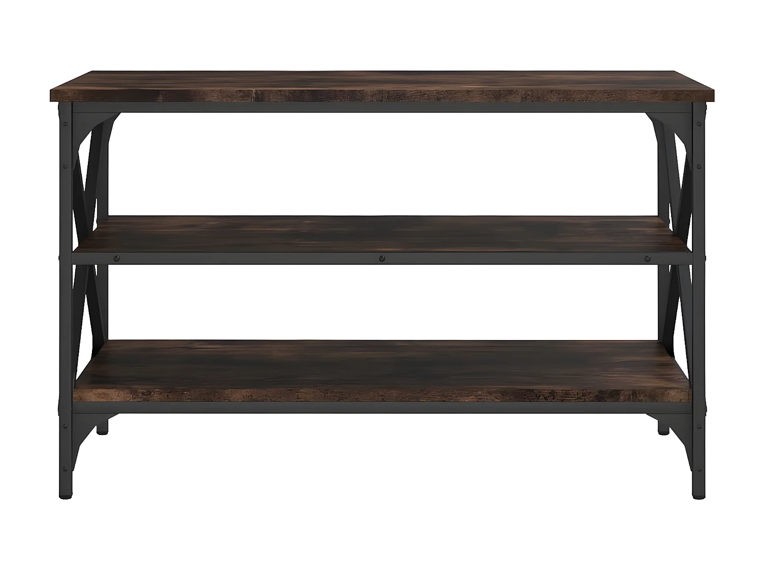 Meuble TV Chêne fumé 80x40x50 Bois d'ingénierie