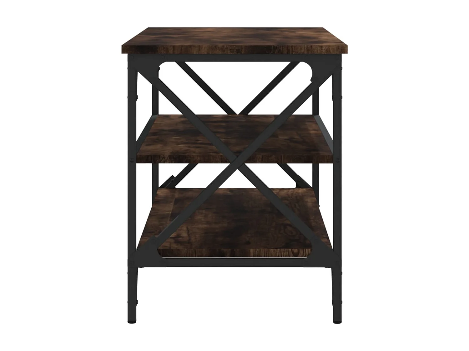 Meuble TV Chêne fumé 80x40x50 Bois d'ingénierie