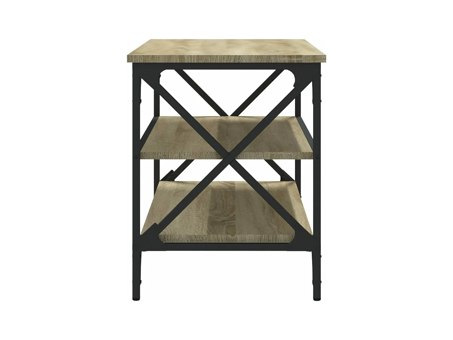 Tv-meubel 80x40x50 cm bewerkt hout sonoma eikenkleurig