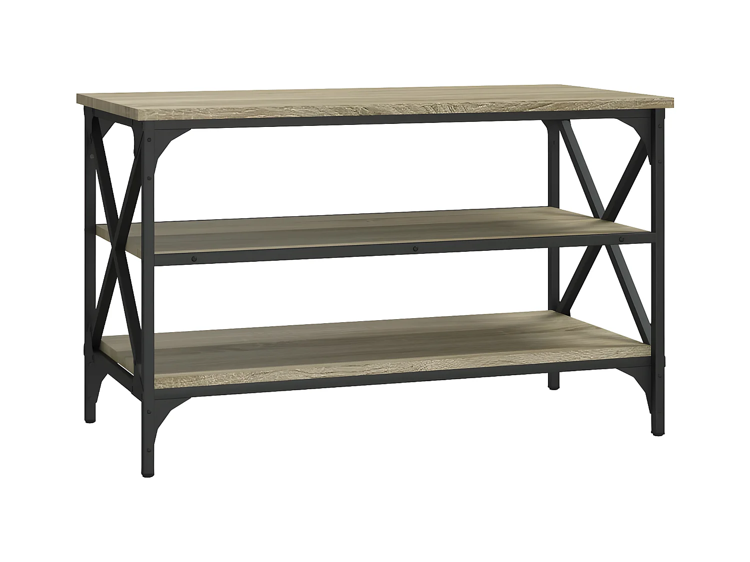 Tv-meubel 80x40x50 cm bewerkt hout sonoma eikenkleurig