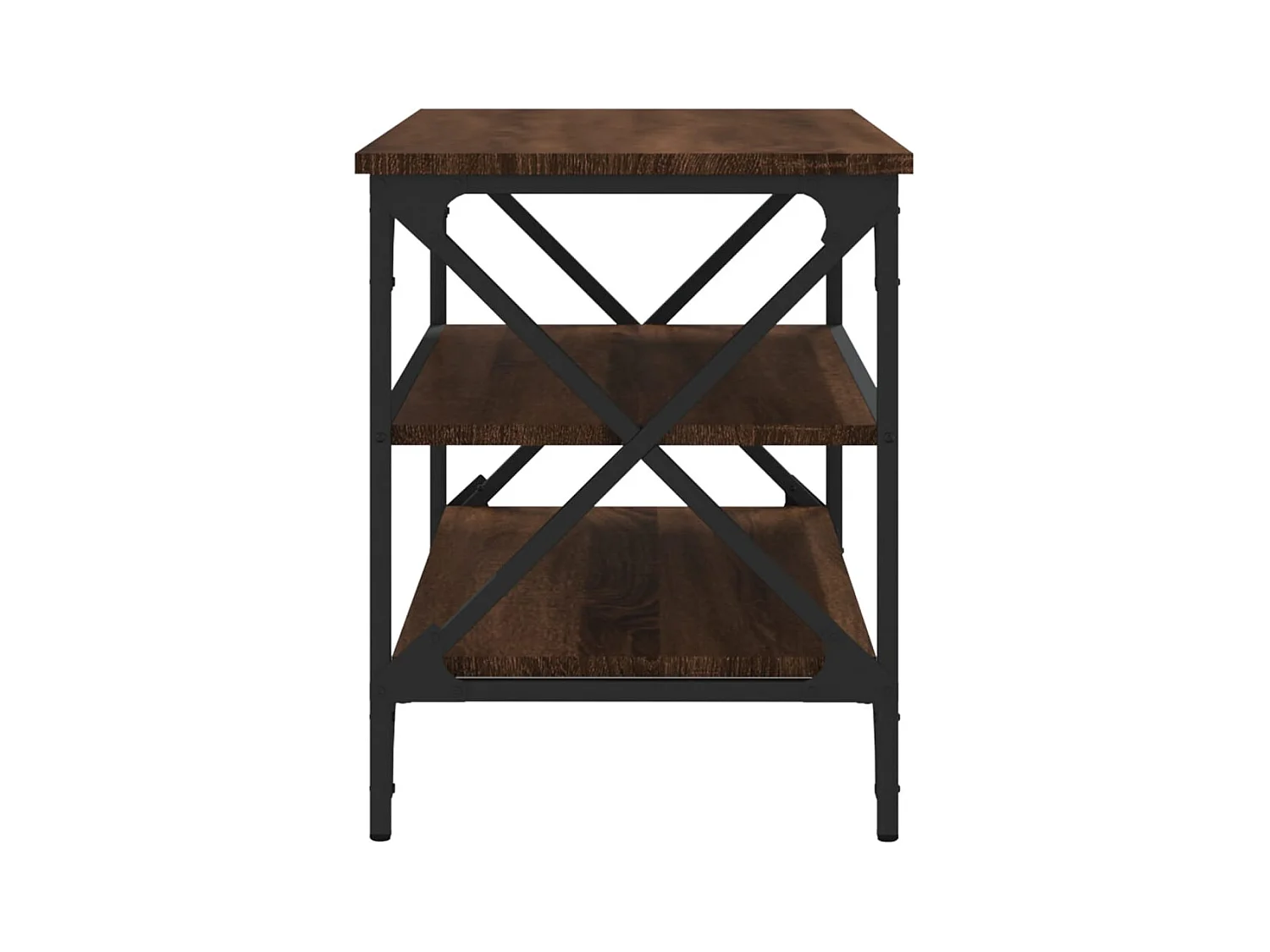 Tv-meubel 80x40x50 cm bewerkt hout bruin eikenkleur