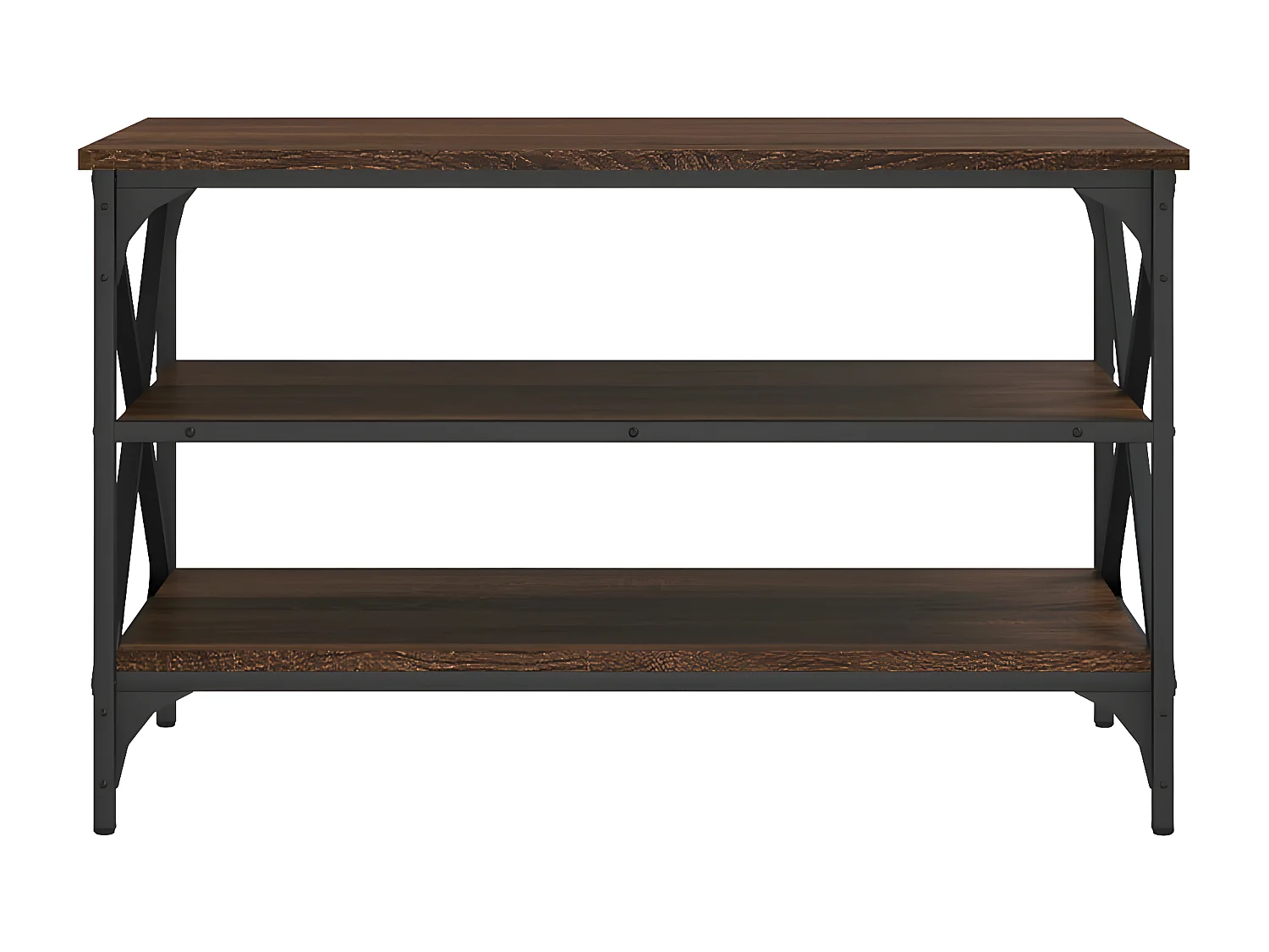 Tv-meubel 80x40x50 cm bewerkt hout bruin eikenkleur