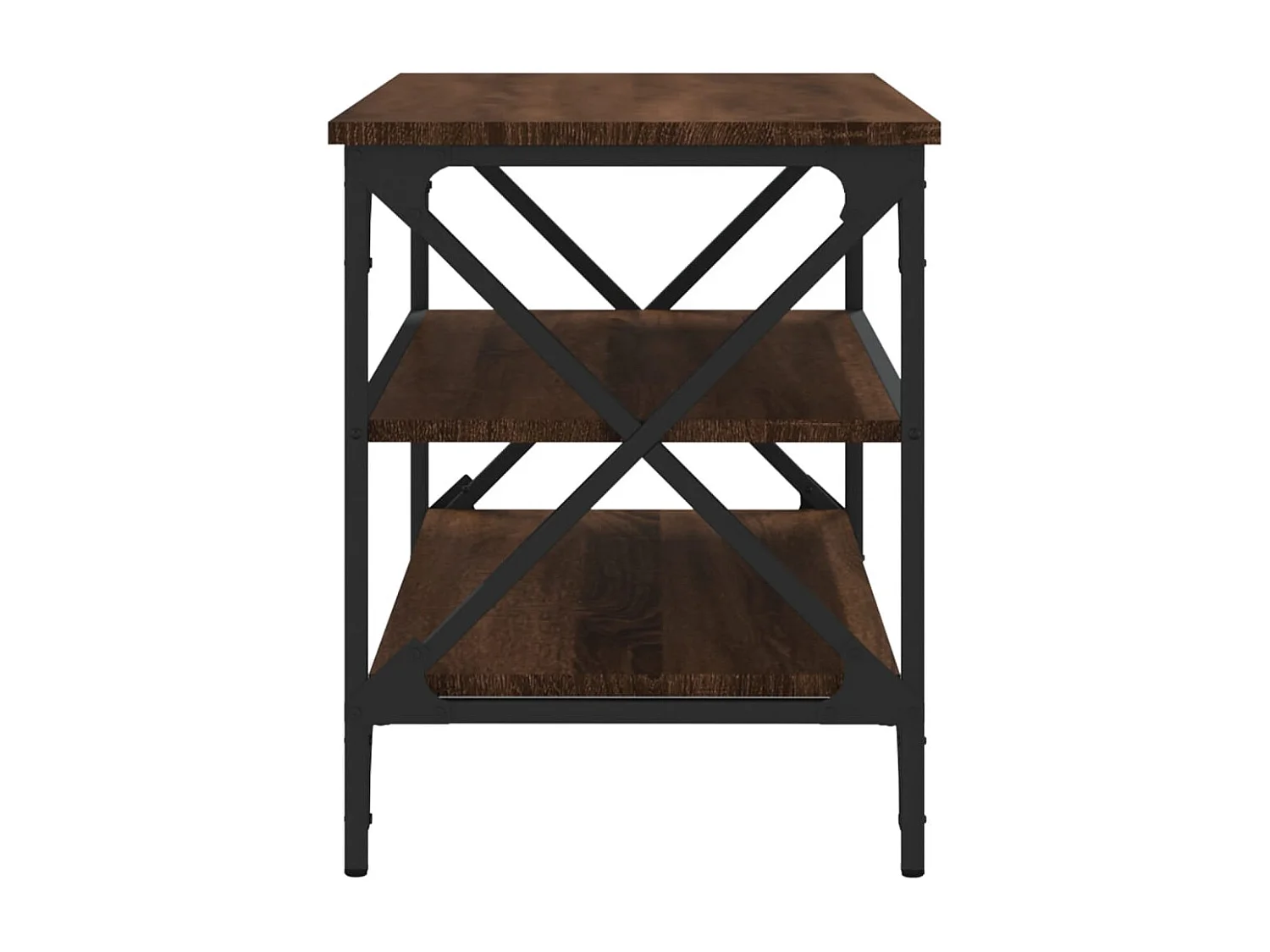 Tv-meubel 80x40x50 cm bewerkt hout bruin eikenkleur