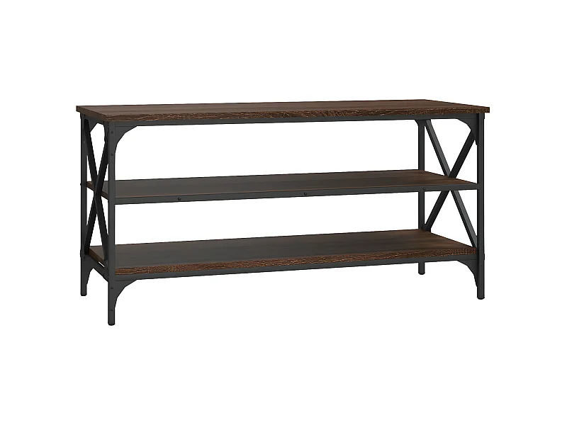 Meuble TV Chêne marron 100x40x50 Bois d'ingénierie