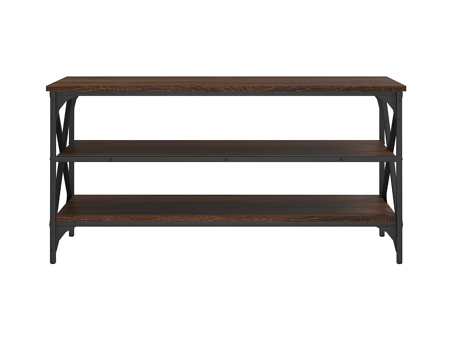 Tv-meubel 100x40x50 cm bewerkt hout bruin eikenkleur