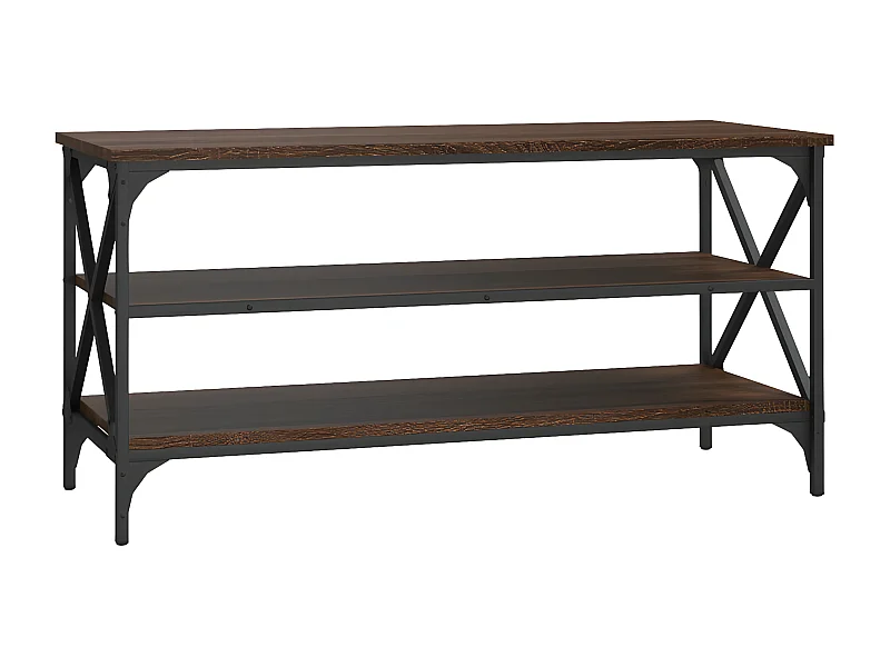 Meuble TV Chêne marron 100x40x50 Bois d'ingénierie