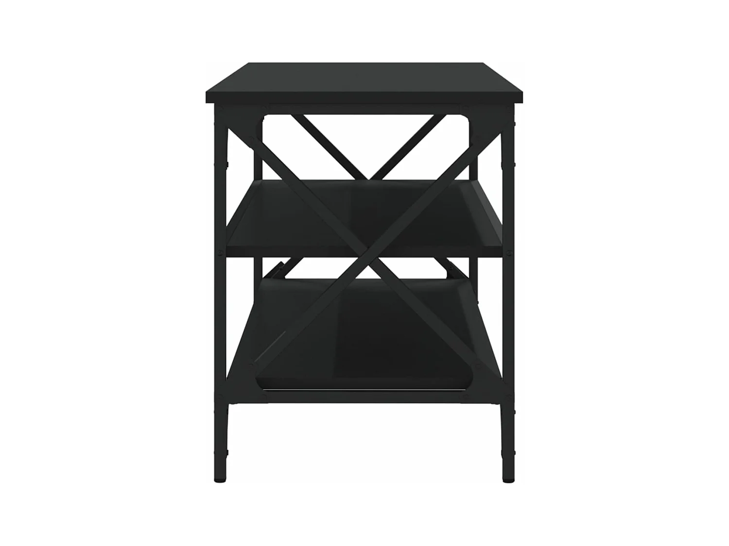Meuble TV Noir 100x40x50 Bois d'ingénierie