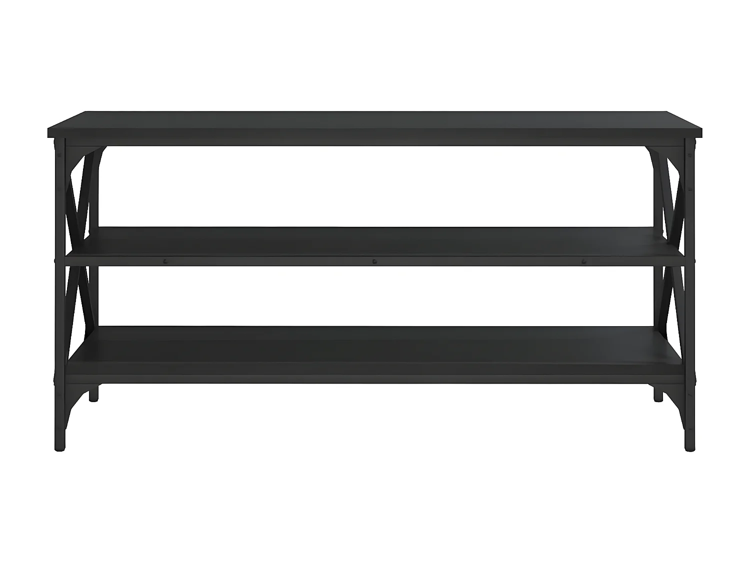 Meuble TV Noir 100x40x50 Bois d'ingénierie