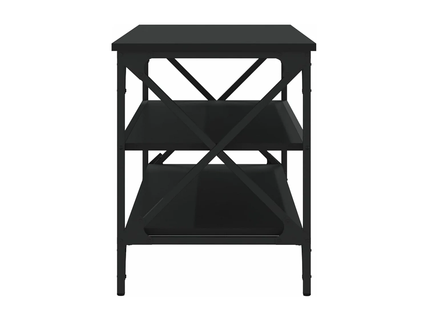 Meuble TV Noir 100x40x50 Bois d'ingénierie