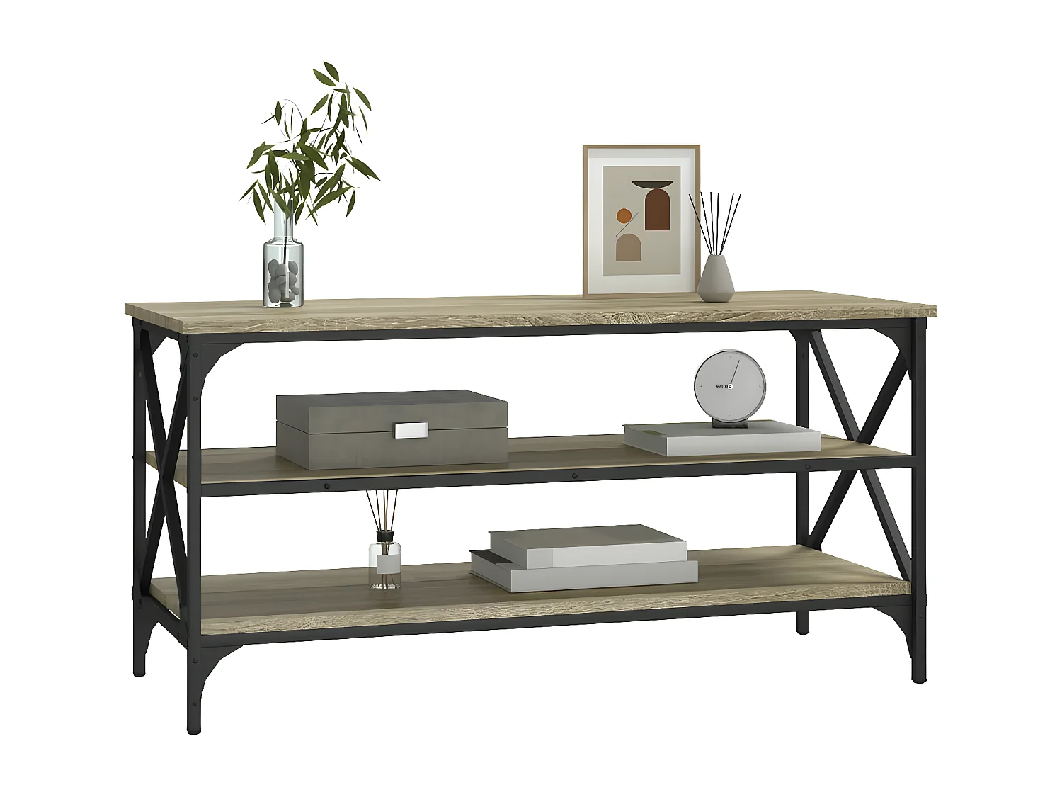 Meuble TV Chêne sonoma 100x40x50 Bois d'ingénierie