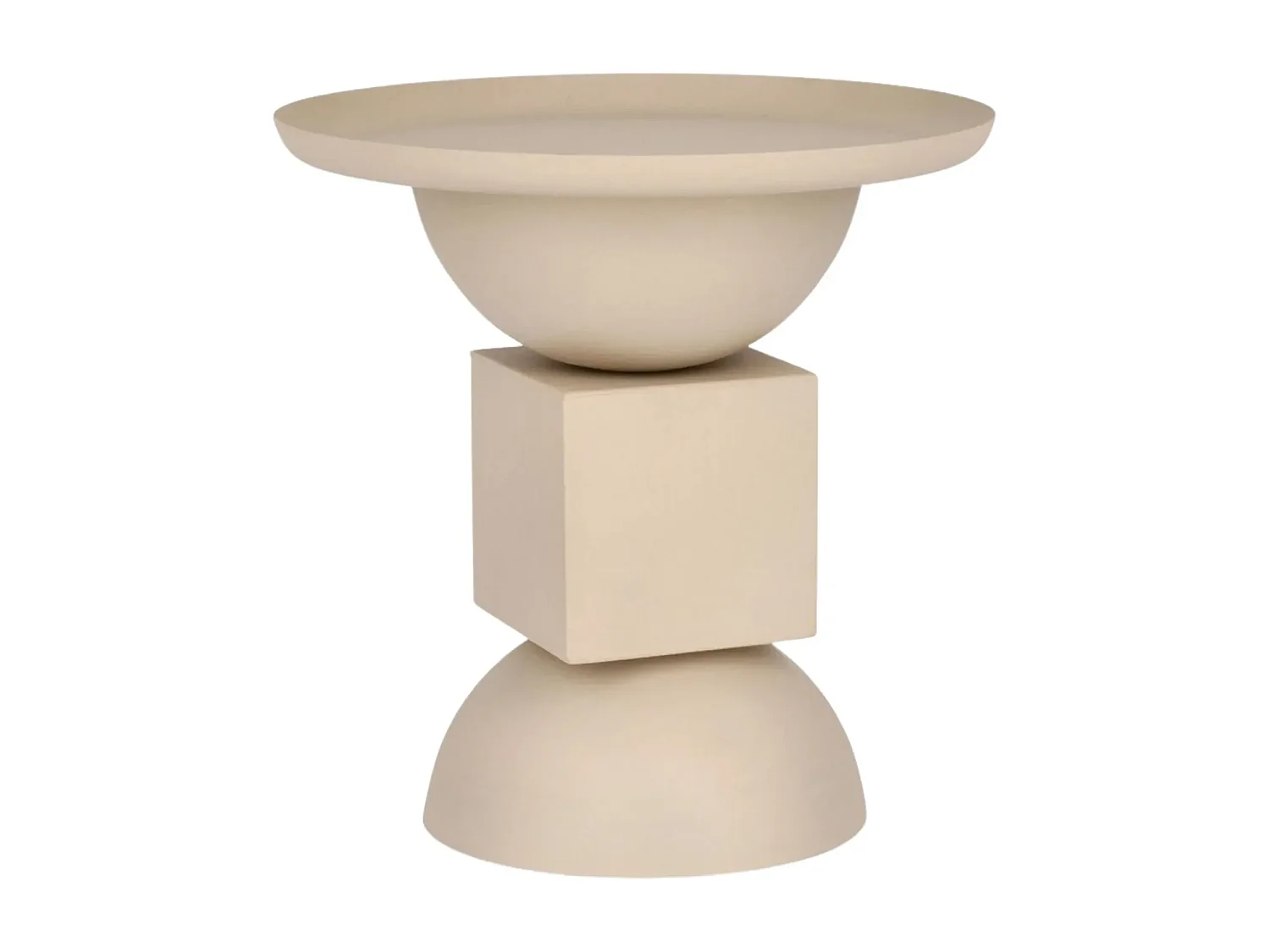 Table basse ronde design en métal coloré D41 - POLA