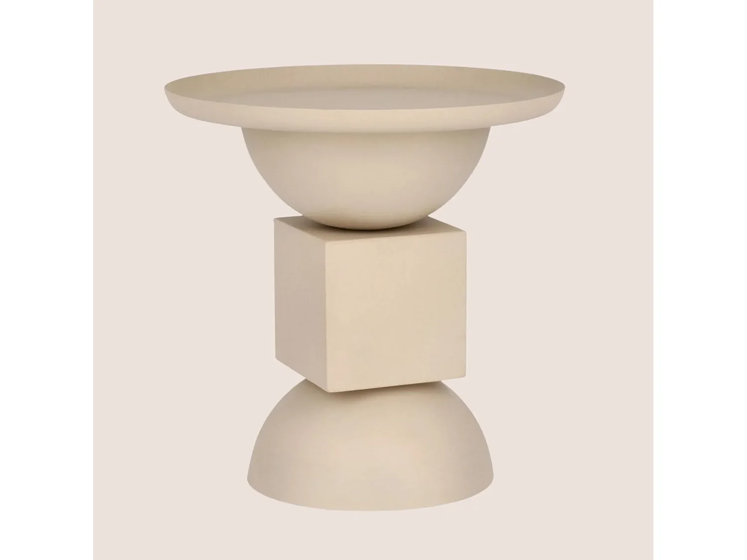 Table basse ronde design en métal coloré D41 - POLA