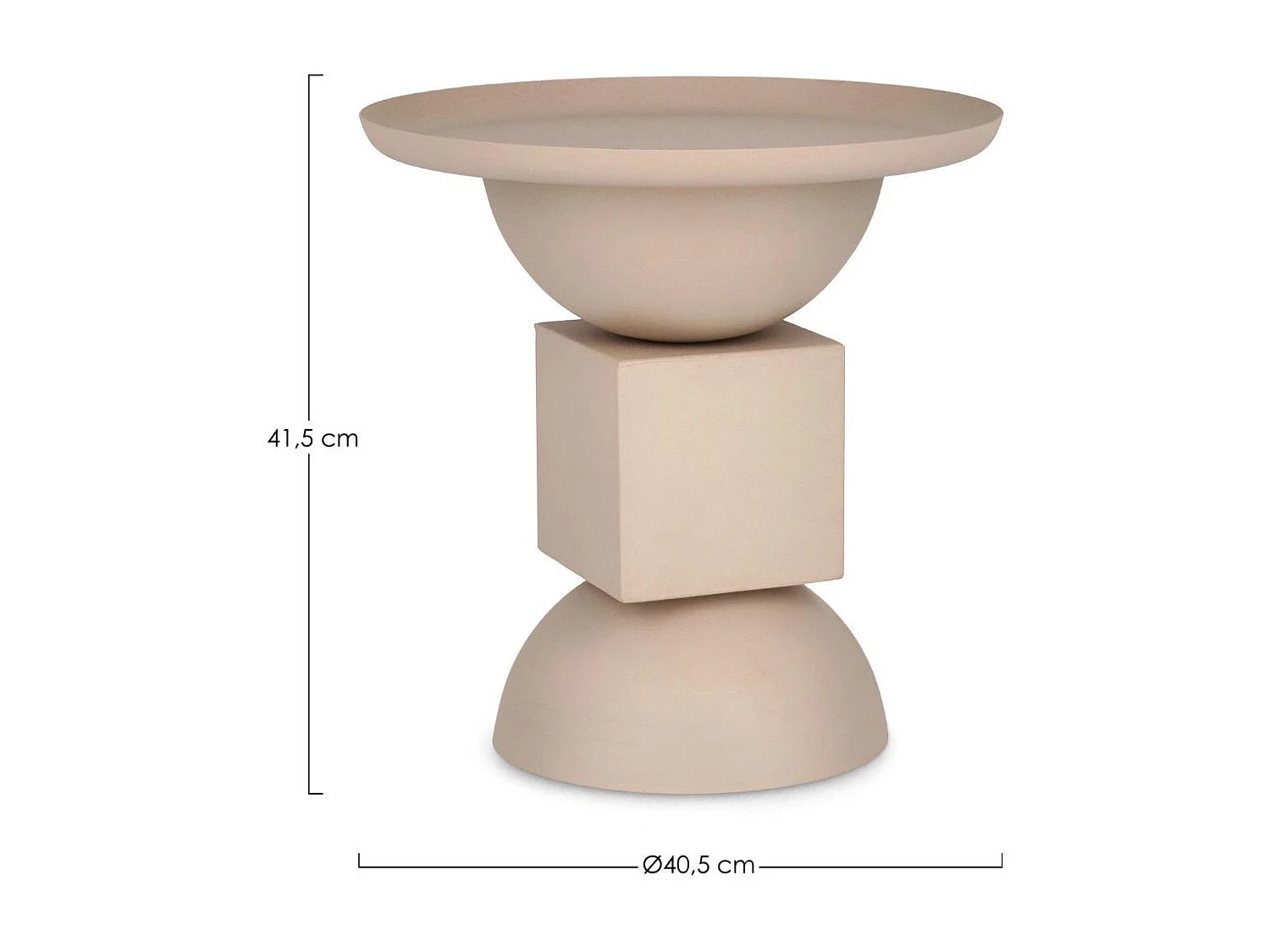 Table basse ronde design en métal coloré D41 - POLA