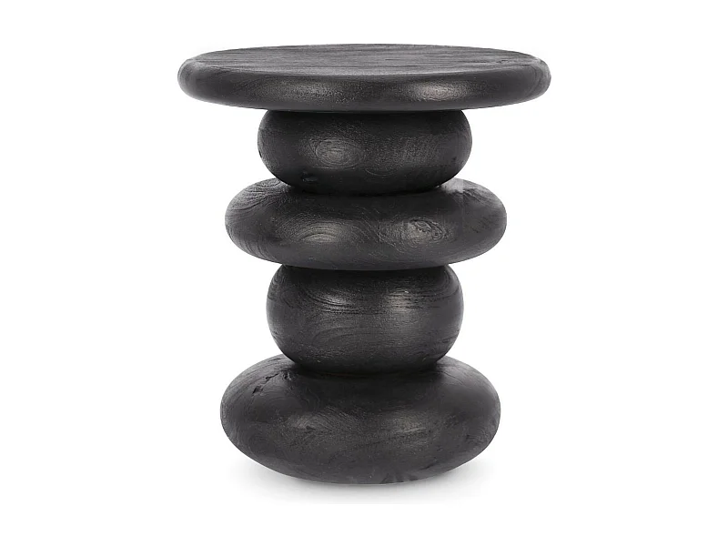 Table basse ronde en bois de manguier D40 - CAIRN