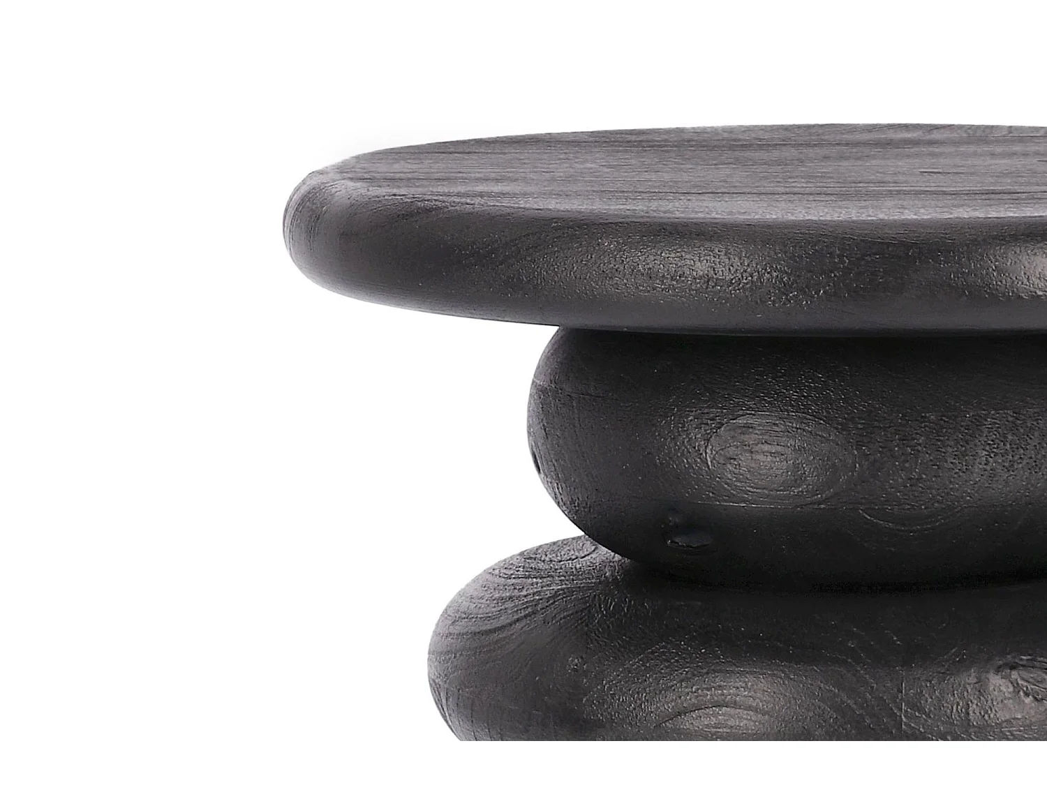 Table basse ronde en bois de manguier D40 - CAIRN