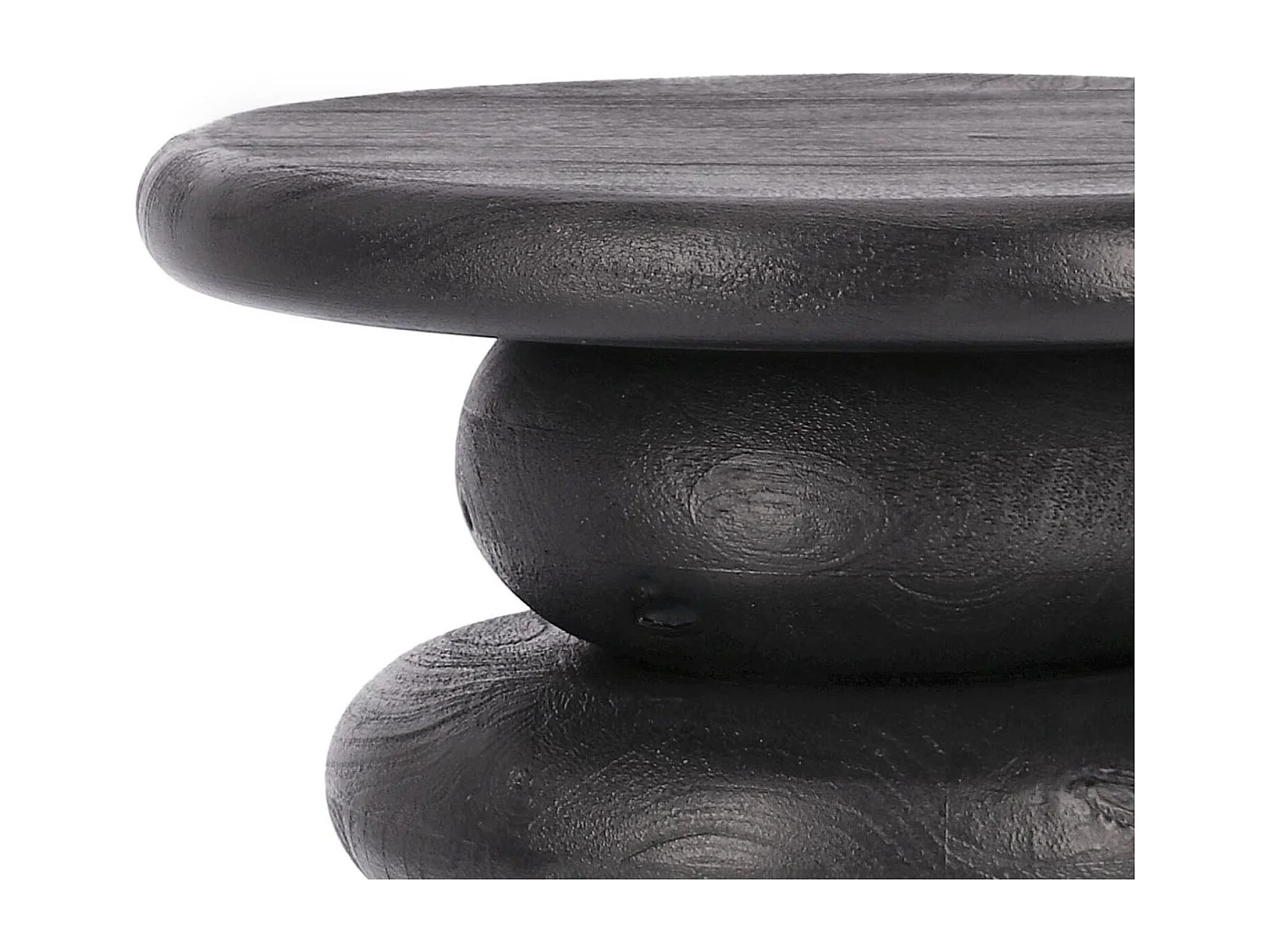 Table basse ronde en bois de manguier D40 - CAIRN