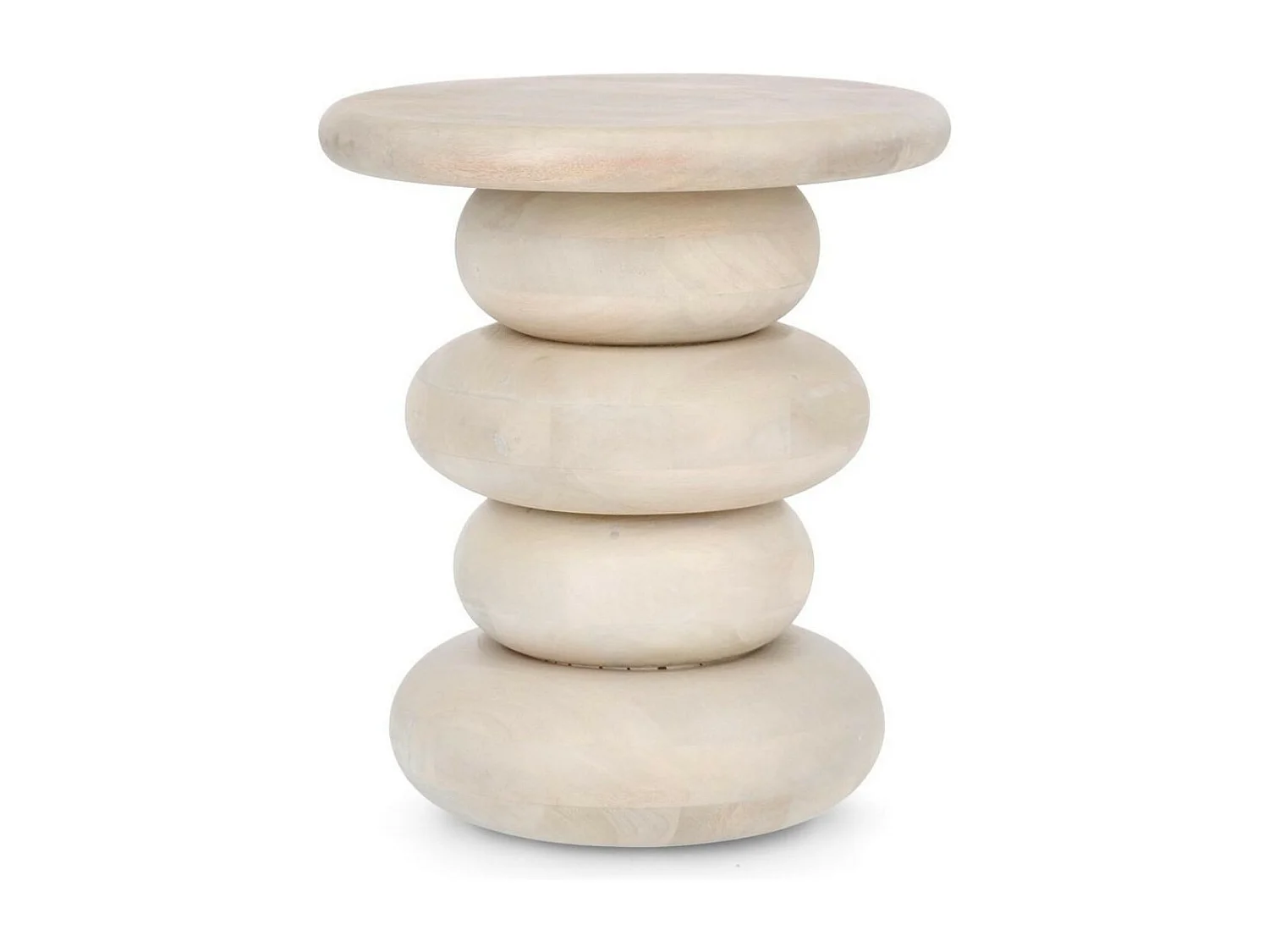 Table basse ronde en bois de manguier D40 - CAIRN